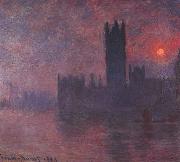 Claude Monet Houses of Parliament at Sunset USA oil painting artist